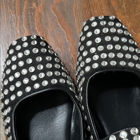 Sam Edelman Black Studded Flats - Picture 5 of 7